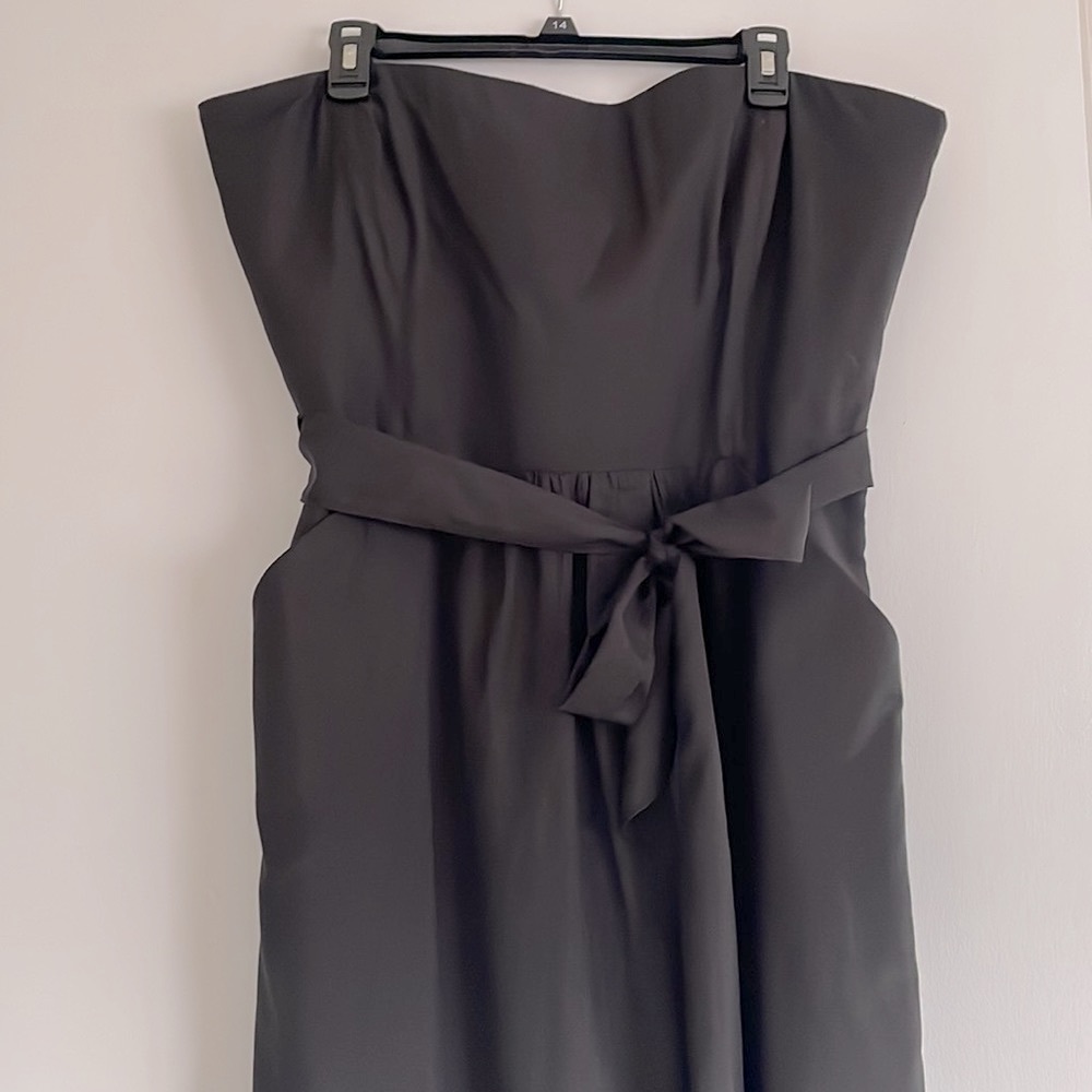 Loft Strapless Black Summer Dress.